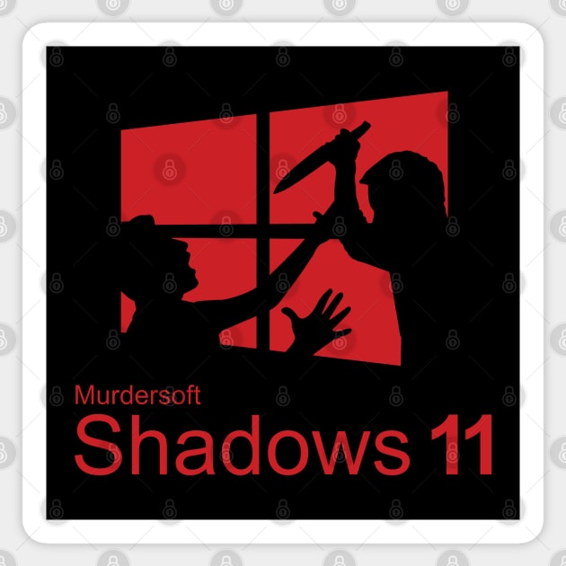 Murdersoft Shadows 11 Sticker by TrulyMadlyGeekly